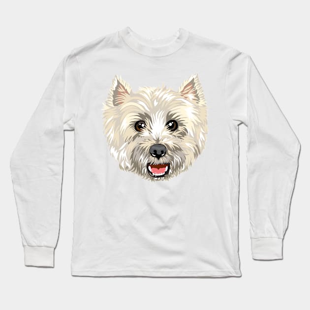 Cairn Terrier Long Sleeve T-Shirt by MichellePhong